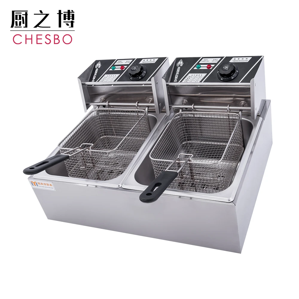 5000W 12 Liter Oil Capacity Electric Continous Potato Chips Deep Fryer Machine with Stainless Steel Basket