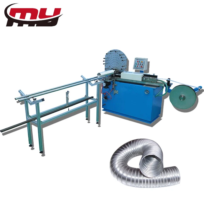 MYT Shanghai Hvac Fire Resistant Insulated Pvc Flexible Aluminum Duct Making Forming Machine For Air Conditioning Ventilation