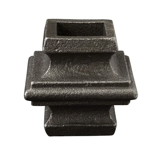 Wrought Iron Stair Railing Shoes Design Custom Fabrication Services with Elegant Iron Collar