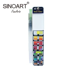 18 33 42 Colors Artist Mini Portable Box Pocket Watercolors Travel Set For Outdoor Painting