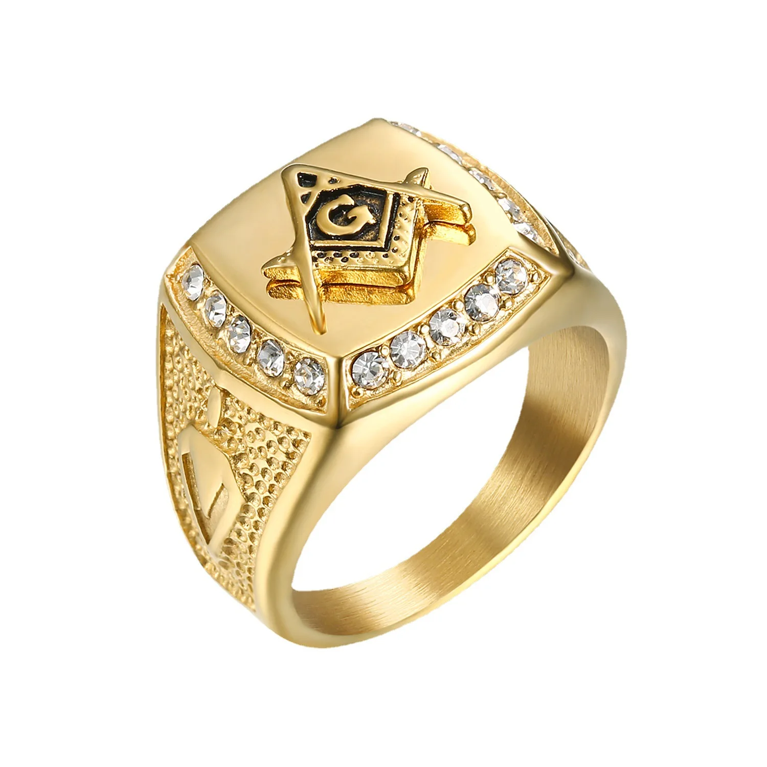2023 Classic Punk Free Mason Ring Custom Rings Jewelry For Men