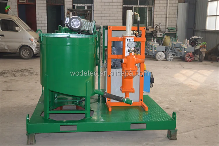 Continuous grout station WGP300/350/85PL-E Foundation Stabilization Cement Grout Mixer Pump Machinery System