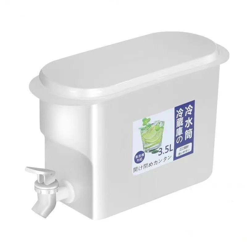 3.5L Lemon Juice Dispensers With Faucet Teapot Lemonade Bucket Refrigerator Cold Beverage Dispenser Kettle