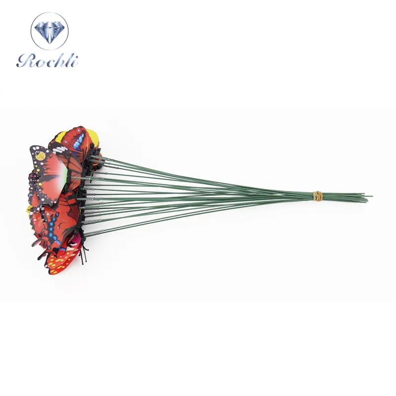 2022 new 7CM simulation butterfly pole flower pot gardening garden home decoration beautify green plant decoration