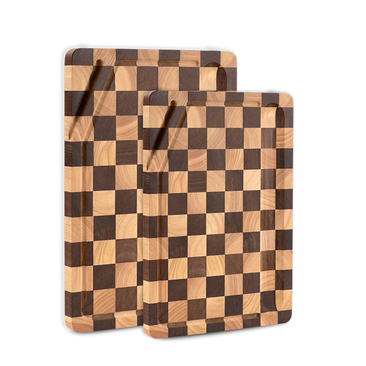 Оптовая продажа, Заводская индивидуальная кухонная Толстая деревянная разделочная доска, разделочная доска из дерева акации