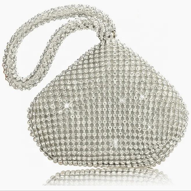 
Wholesales Factory High Quality 2020 Fancy Crystal Rhinestone Clutch Bag for Formal Party New French Fry Women Evening Bag 