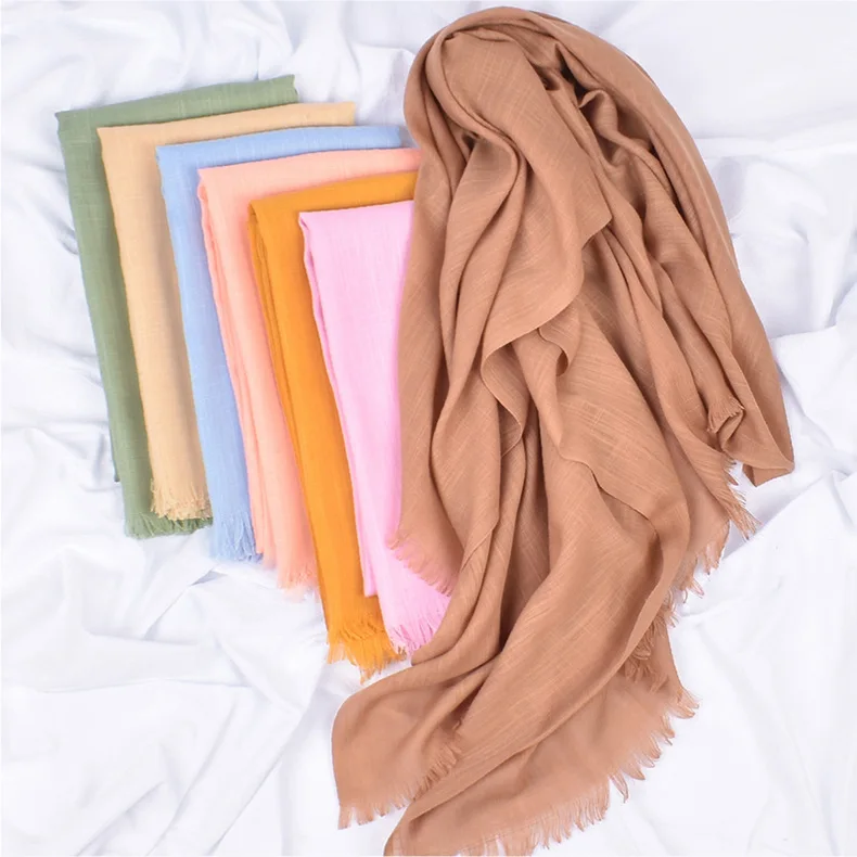 Fashion Ladies Pashmina Scarves Shawls Stylish Warm Tassel Winter Scarf for Women Adult