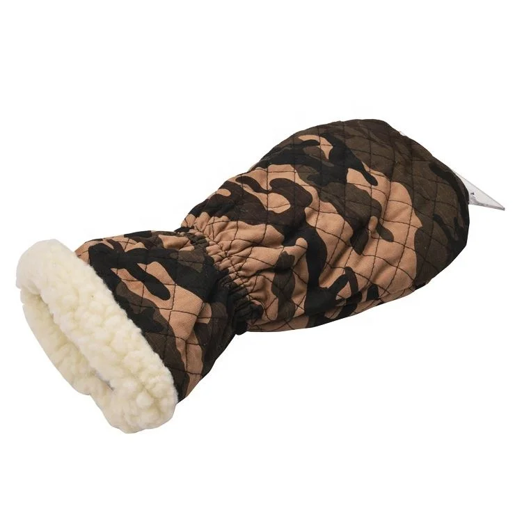 Winter Removal Shovel Snow Warmly Mitten Scrapers For Car Cleaning Waterproof Gloves Ice Scraper With Glove