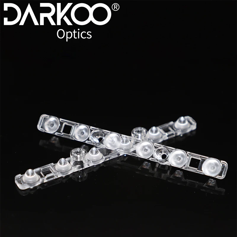 Darkoo Optics OEM ODM Linear Lens Led 15 30 24 60 Degree Acrylic Pmma Lighting Optical Focus Led Linear Light Lens