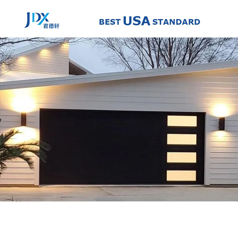 American 40MM Single Skin Sectional Aluminum Garage Door Modern 16X7 Garage Doors For Homes