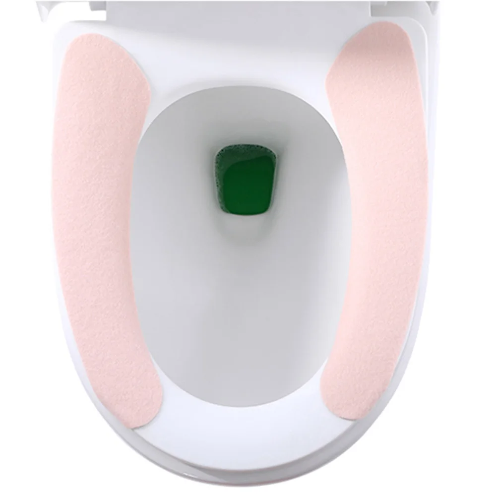 Customizable adhesive toilet seat cover reusable Solid color Sticky Toilet Mat Adsorption type