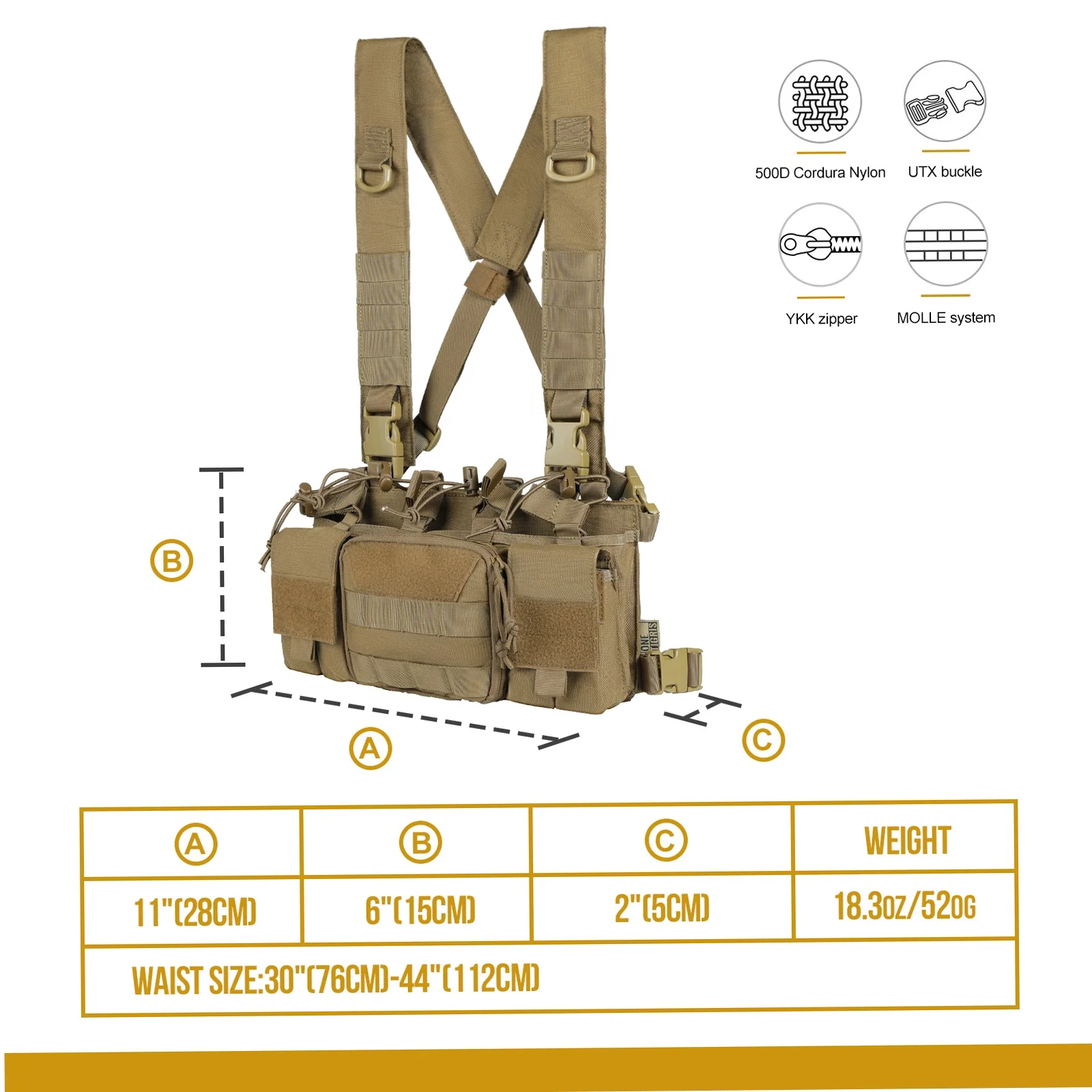 1TG Seeking Distributor Tactical Chest Rig Body Tactical Battle Vest