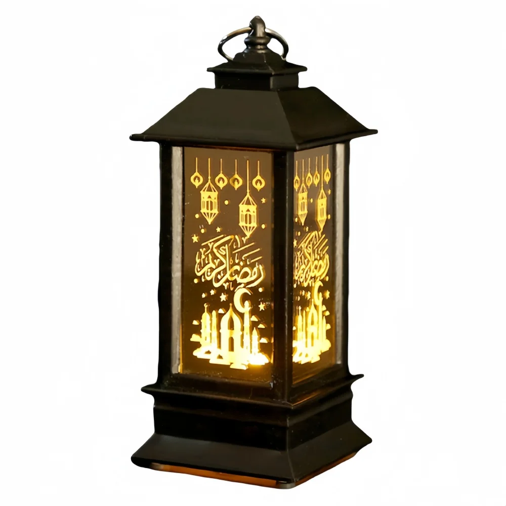 Nice Eid Mubarak Lights Party Supplies Middle East Gold Silver Laser Carved Lamp Ramadan Lanterns Ramadan Decorations 2024