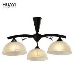 HUAYI Elegant Design Energy Saving Modern Glass Shade Hotel Lobby Home Fancy Pendant Lamp