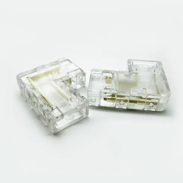 Seamless LED Strip Connector For SMD COB LED Strip 5mm 8mm 10mm PCB Solder-Free Connector With Terminal Wire Customized Color