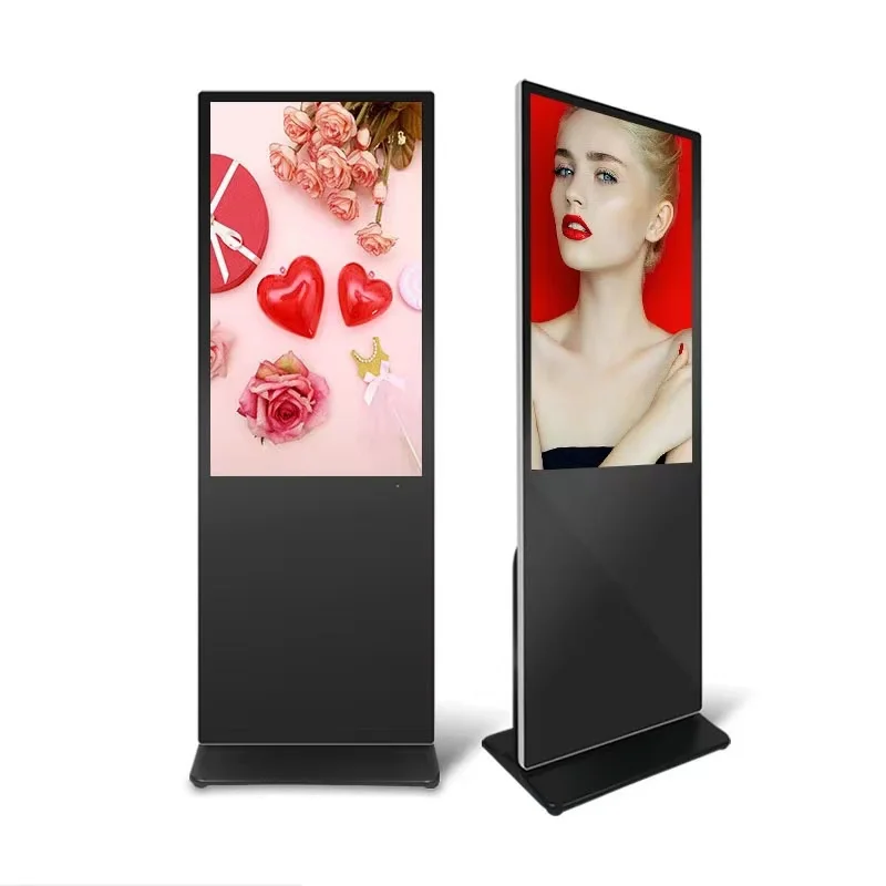 weier 43 50 55 inch indoor led display advertising player lcd screen android windows system digital signage