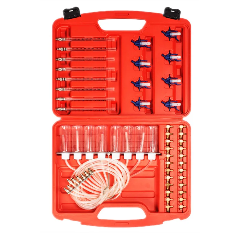 Diesel Engine Injector Flow Test Diagnostic Adaptor Set Meter Fuel injector flowmeter Cylinder Common Rail Tool