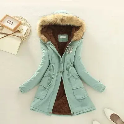 New Female Puff Jacket Thickening Cotton Jacket Womens Outwear Parkas For Women Winter Coat