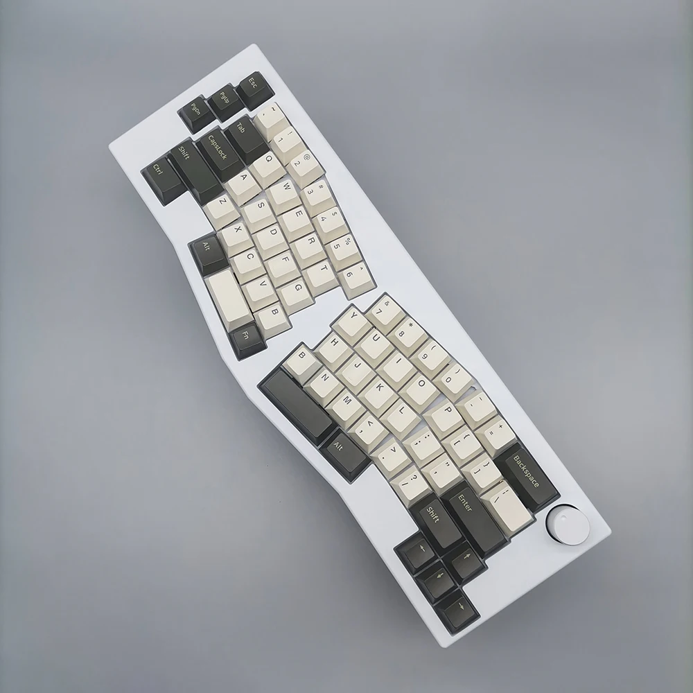 OEM/ODM CNC aluminum Alice layout ergonomic mechanical RGB keyboard barebone