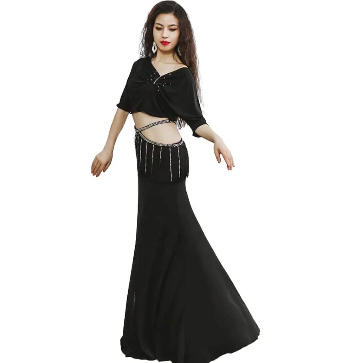 Belly Dancing Dance Costume for Women Outfits Practice Clothes Training Wear