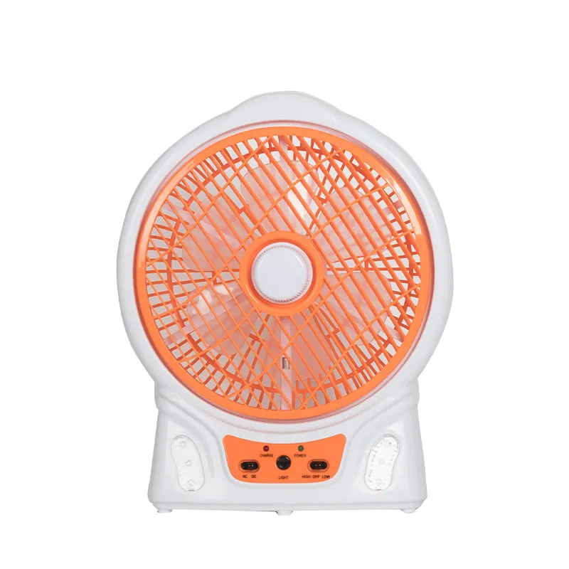 rechargeable table fan 8 inch AC DC cooling fan with lithium battery