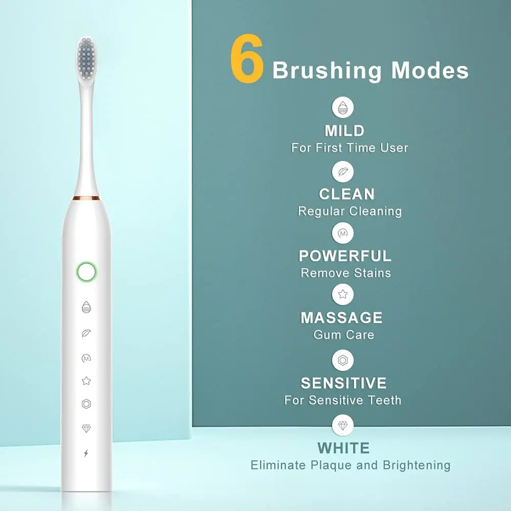 Wh-58 Wholesale China Customized Smart Ultrasonic Toothbrush Kit OEM Adults Sonic Electric Toothbrush