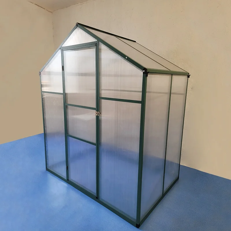 Low Price Green House  Polycarbonate Panel Commercial Garden Greenhouses China Factory