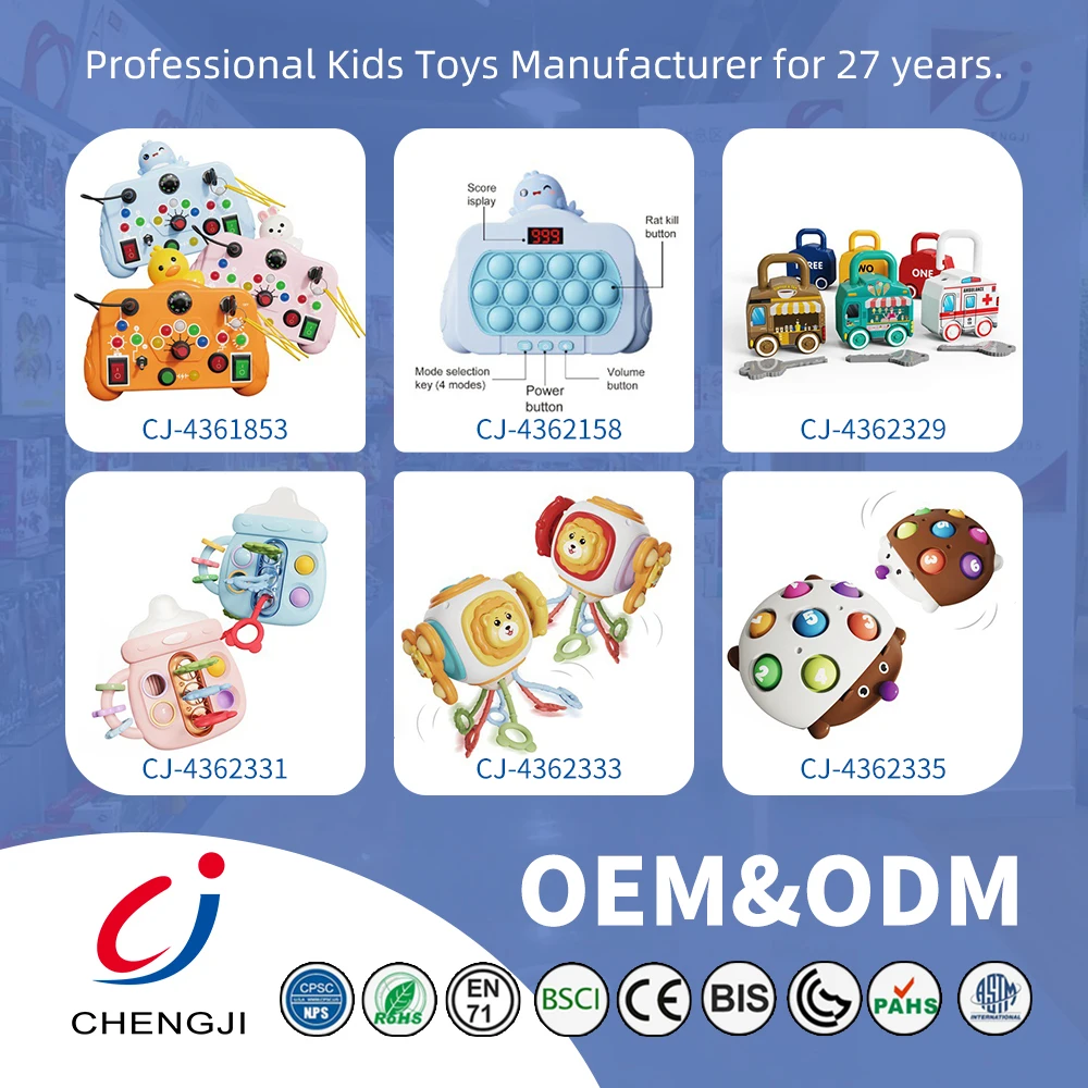 Chengji hot children early childhood education intelligent game console finger busy board sensory toy traffic lights for kids