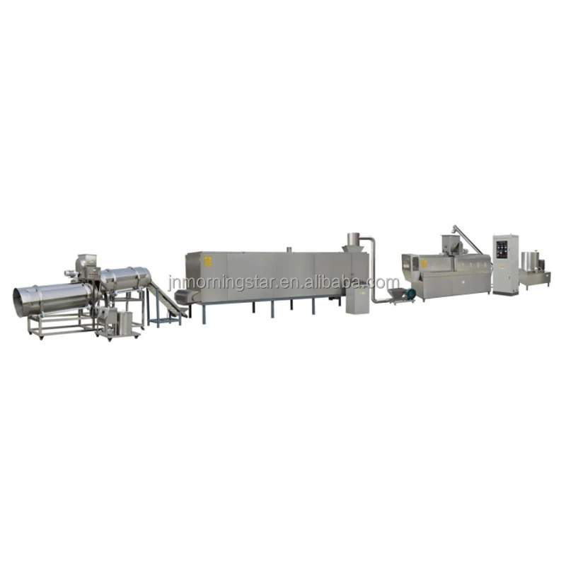 Double screw extruding dry pet food production line equipment for dog food making machine