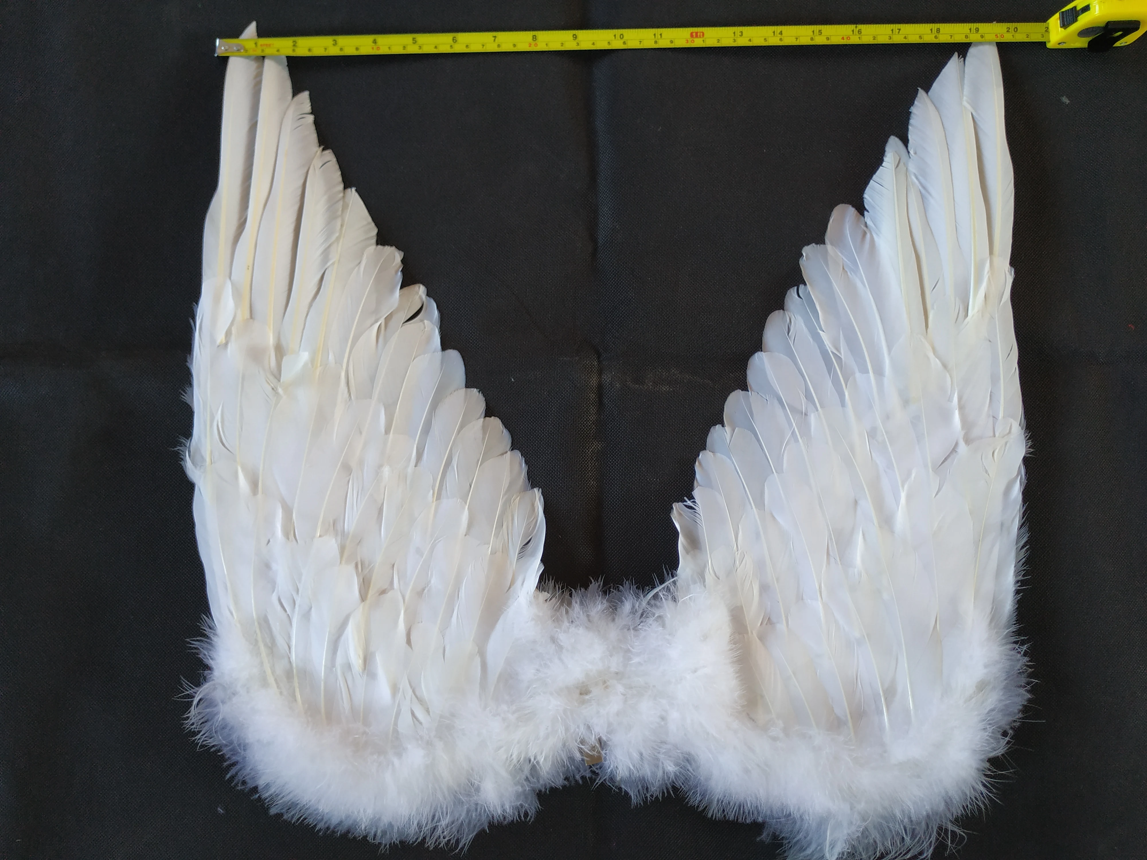 wholesale stock discount promotion Party Costumes Decorative white Feather Angle Wings