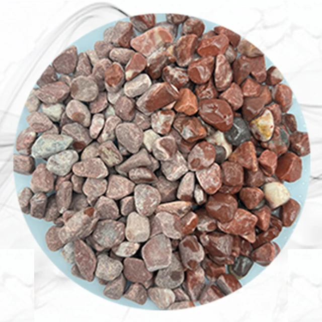 Colored Landscape Stone Decorative Pebbles Mixed With Natural Landscape Colored Gravel And Rice Washing Stone Terrazzo Stone