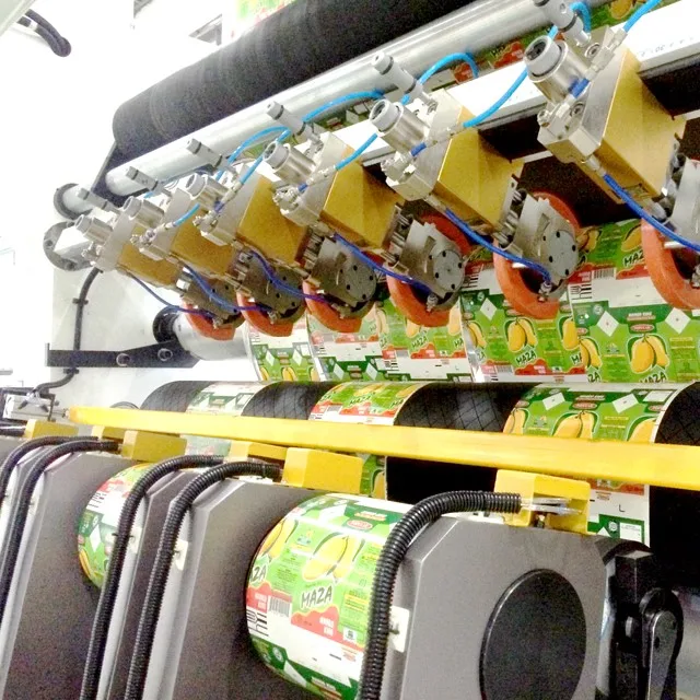 liquid packaging aseptic dairy products paper board laminates controlled high speed slitter rewinder machine