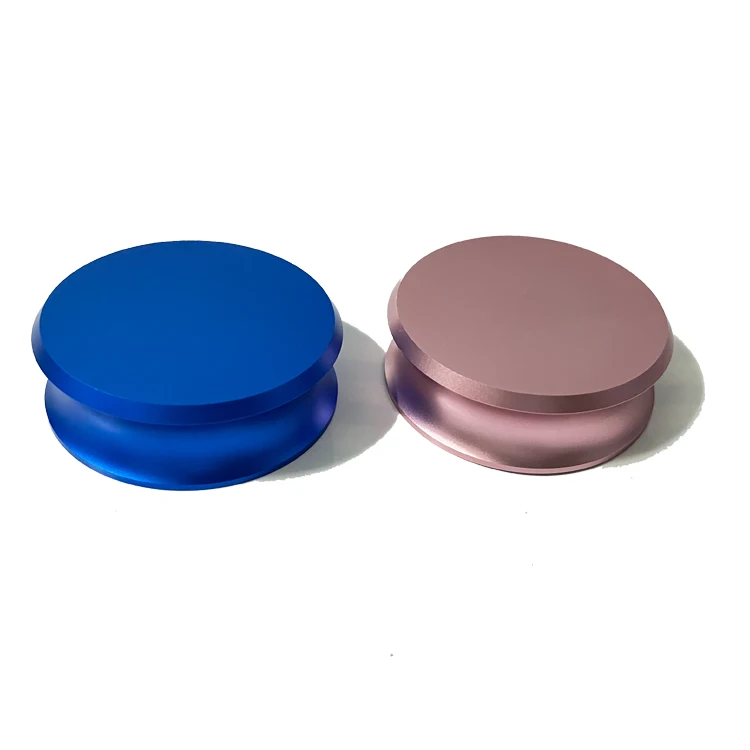 High Quality Cnc Lathe Machining Anodized Aluminum LP Vinyl Record Player Turntables Stabilizer Record Weight