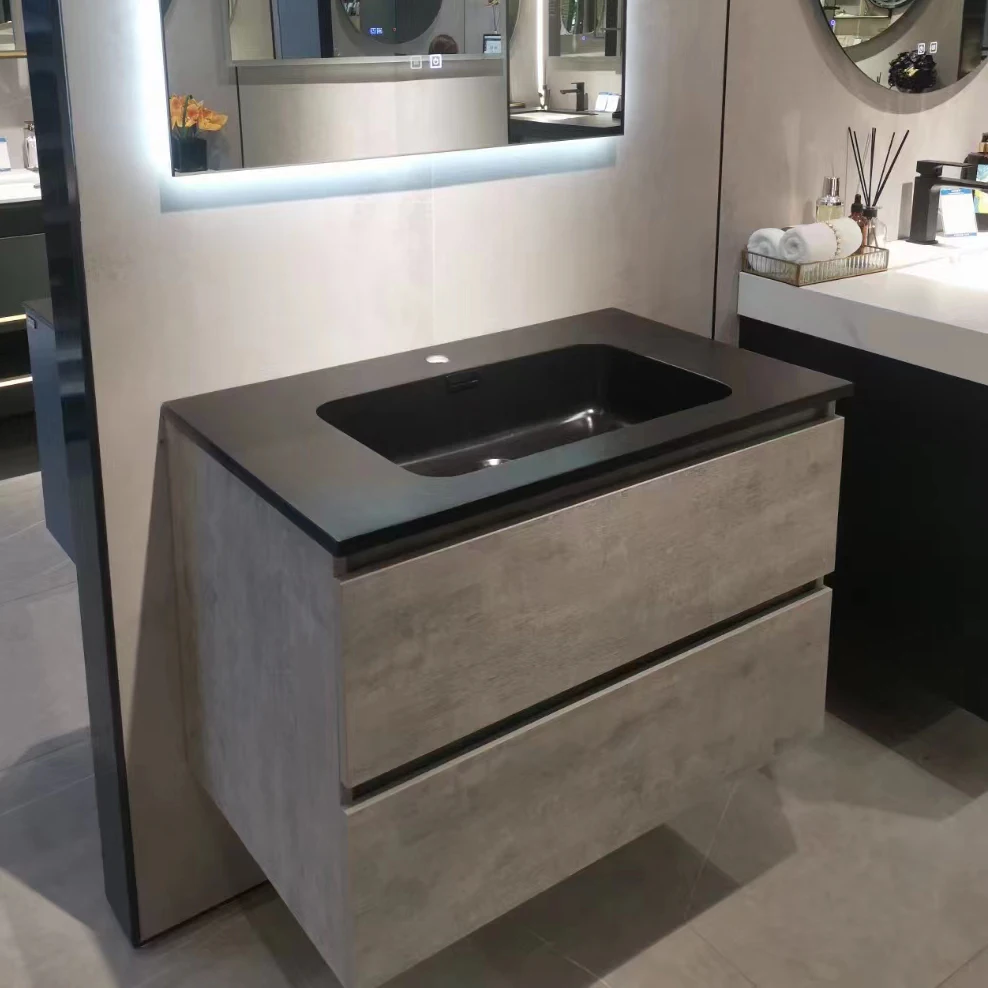 K332 Luxury Chaozhou Vanity Full Set Bathroom Designs Wtih LED Smart Mirror