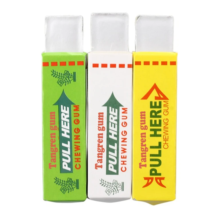 factory price white protect your teeth customized paper packing sugar free xylitol chewing bubble gums