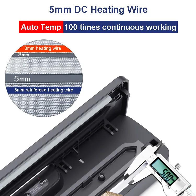 Домашний портативный бытовой кухонный пакет для хранения пищевых продуктов вакуумный упаковщик свежих