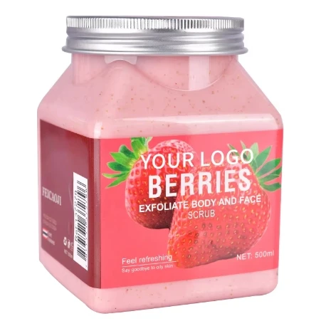 korean oem organic fruit coffee salt body skin care exfoliating bath scrub Whitening sugar body facial scrub Exfoliator