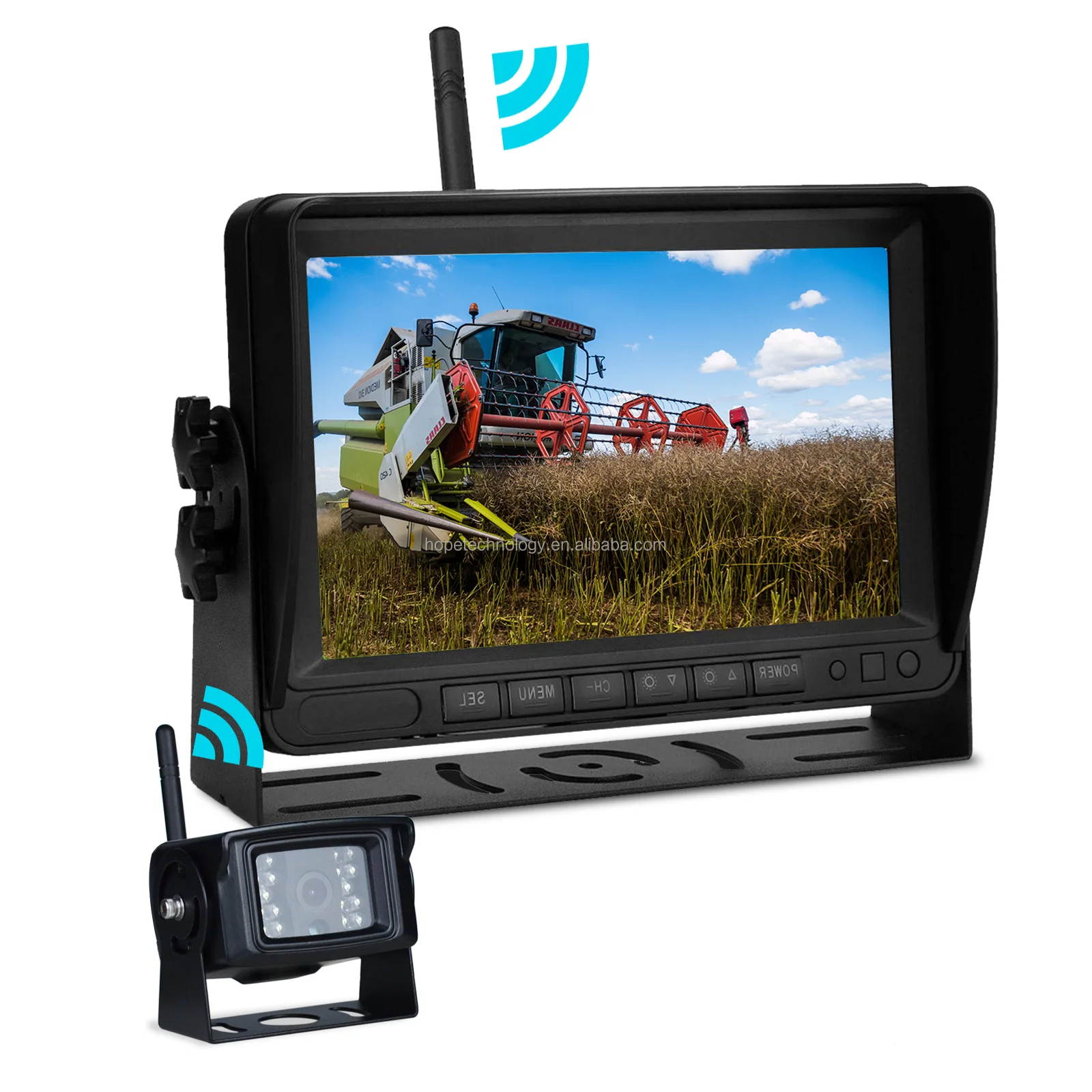 2.4G Digital Wireless Transmitter Receiver Monitor Waterproof Reverse Backup Wireless Camera Monitor