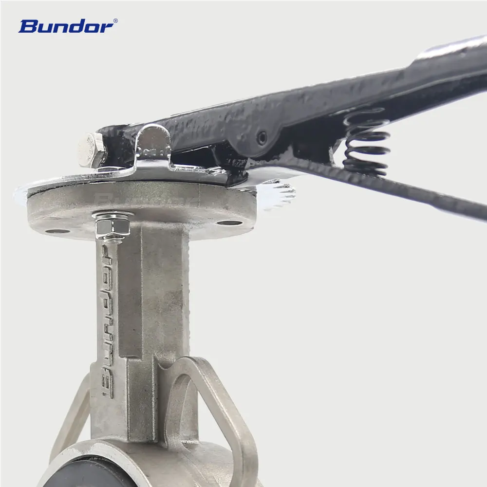 Bundor ANSI 150 ggg40 manual wafer butterfly