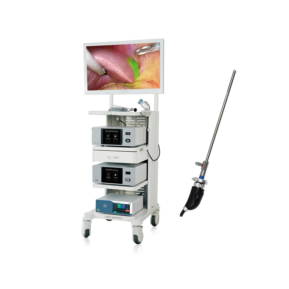 Medical Laparoscopic Rigid 4K Endoscope Nephroscope Cystoscopy Hysteroscopy Tower Set Ear ENT Endoscope Camera Equipment
