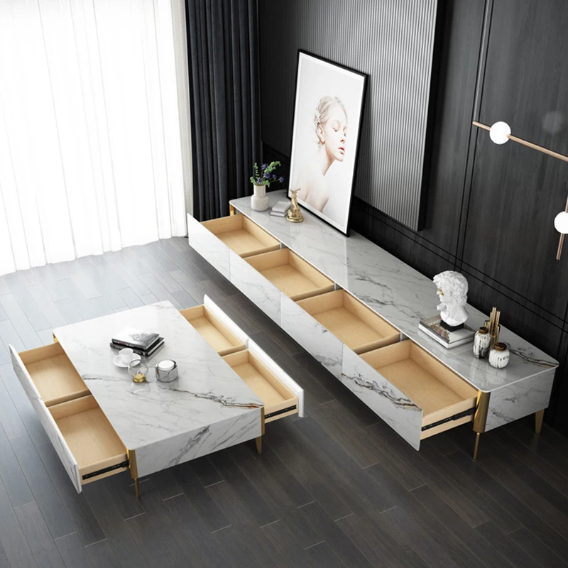 Simple Living Room Luxury Wooden Tv Cabinet Set Furniture Modern Tv stands