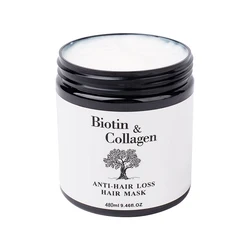 OEM private label professional deep repair hair mask with biotin and collagen small quantity for Amazon private brand