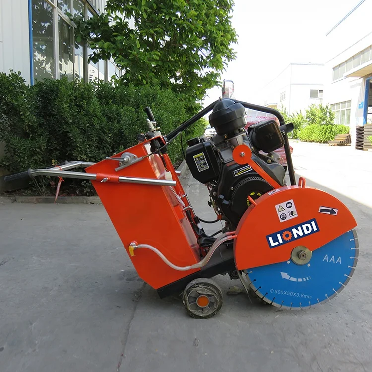 150mm Cutting Depth Hand Operated Concrete Asphalt Concrete Road Saw Cutting Machine
