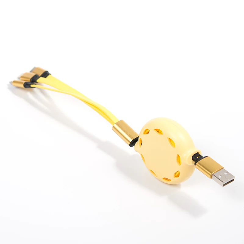 2021 Factory wholesale data cable all 3 type Multi-purpose data cable typec USB to TYPE C 3 in 1 fast charging cable