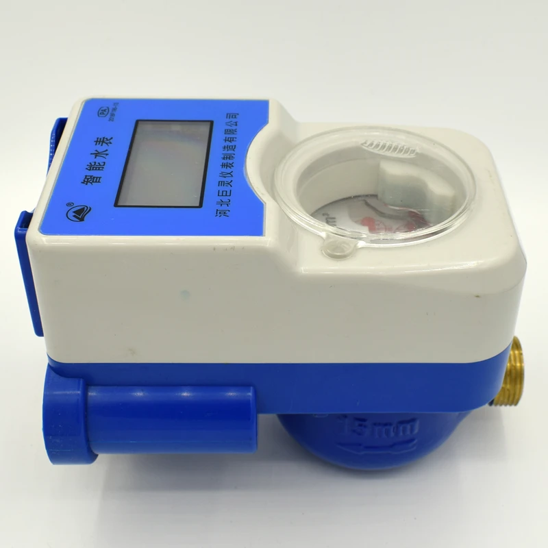 Classic design Blue and white Brass and plastic Good Safety Performance Wet Type Cold Water Meter