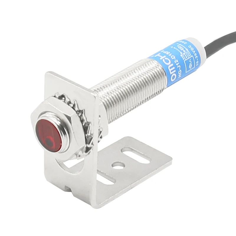 OMCH HG-J12-D15 HG-J18-D50 Photoelectric Switch Light Laser Sensor M12 Diffuse 15cm Adjustable Detection Range  PNP NPN
