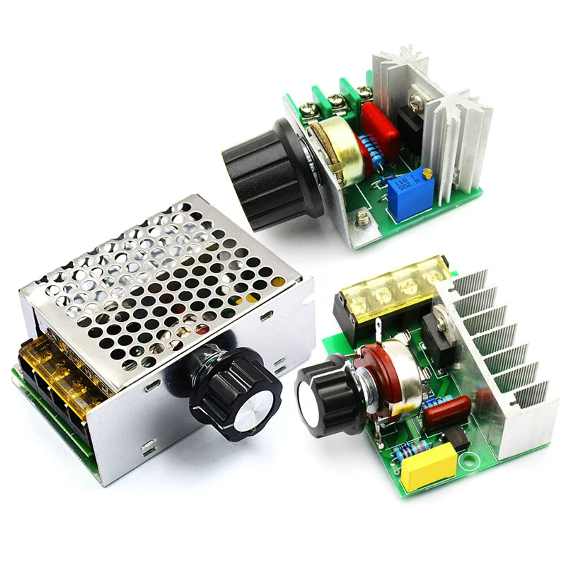 2000W thyristor governor 4000W motor AC 220V high power electronic voltage regulating and temperature regulating module