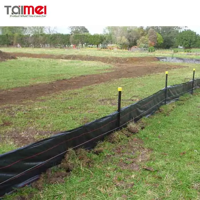 PP Woven Black Construction Silt Fence Used for Farm