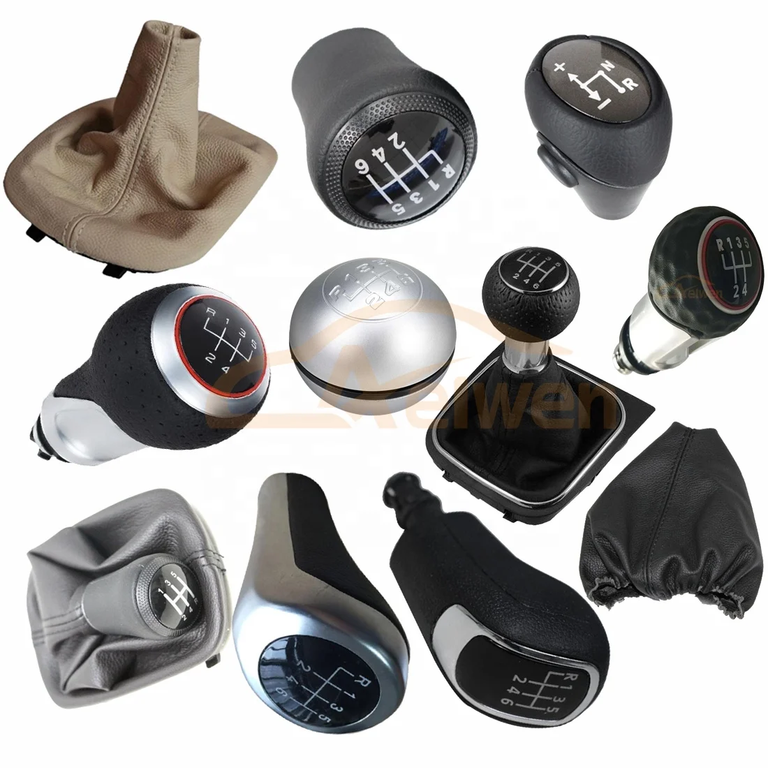 Aelwen Car Auto Gear Handle Gear Shift Knob Used For FORD 6G  1798600    7G9R-7217-CKD