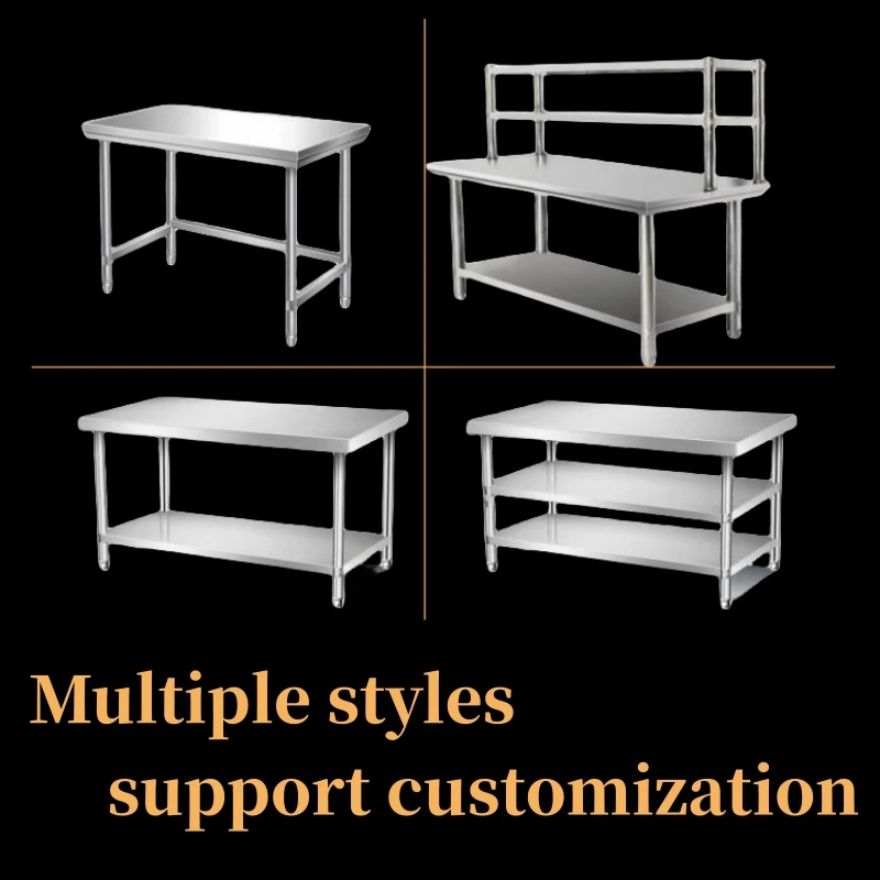 Stainless Steel Prep Table High load-bearing capacity Kitchen Prep cutting board work table Kitchen Equipment Workbench